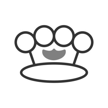 Knuckle modern simgesinin vektör çizimi