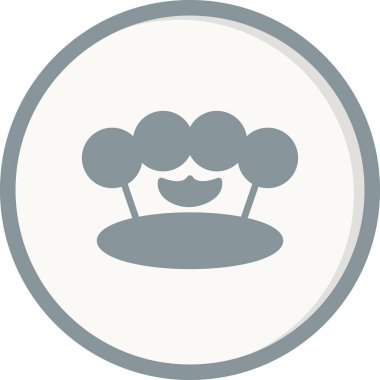 Knuckle modern simgesinin vektör çizimi