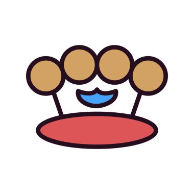 Knuckle modern simgesinin vektör çizimi
