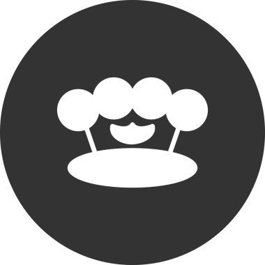 Knuckle modern simgesinin vektör çizimi