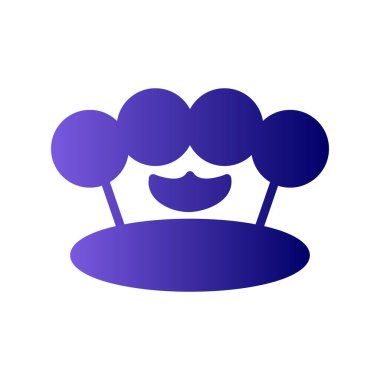 Knuckle modern simgesinin vektör çizimi