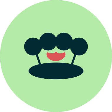 Knuckle modern simgesinin vektör çizimi