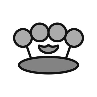 Knuckle modern simgesinin vektör çizimi