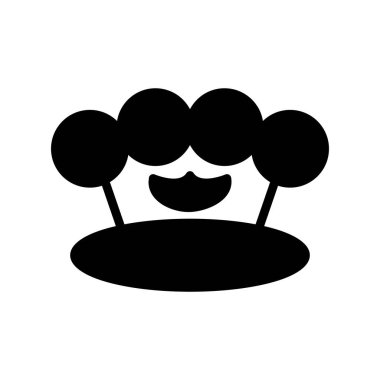 Knuckle modern simgesinin vektör çizimi