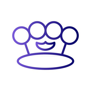 Knuckle modern simgesinin vektör çizimi