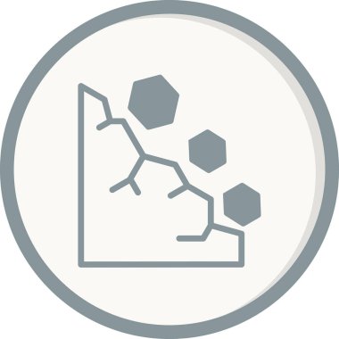 Heyelan simgesinin vektör illüstrasyonu