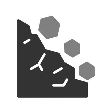 Heyelan simgesinin vektör illüstrasyonu