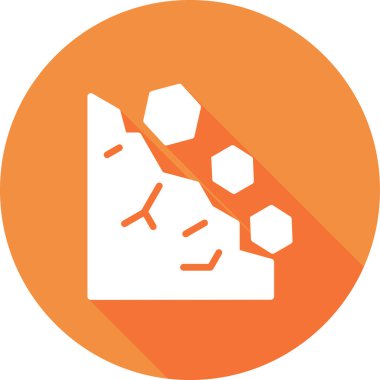 Heyelan simgesinin vektör illüstrasyonu