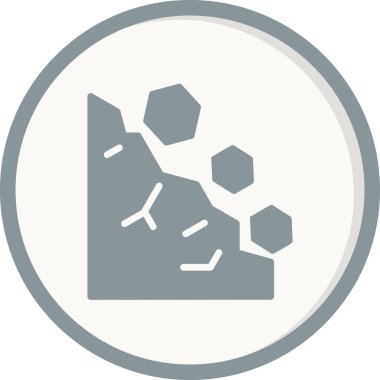 Heyelan simgesinin vektör illüstrasyonu