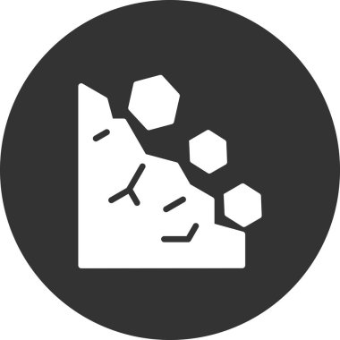 Heyelan simgesinin vektör illüstrasyonu