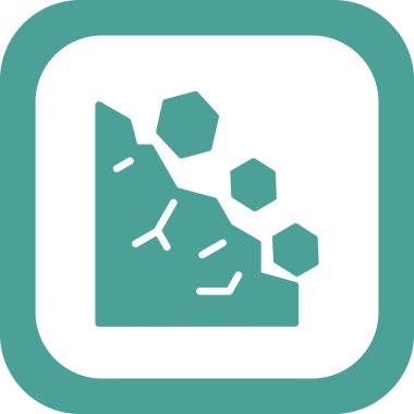 Heyelan simgesinin vektör illüstrasyonu