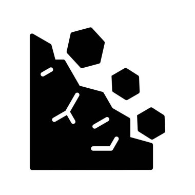 Heyelan simgesinin vektör illüstrasyonu