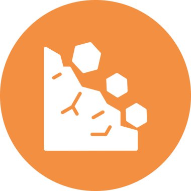 Heyelan simgesinin vektör illüstrasyonu