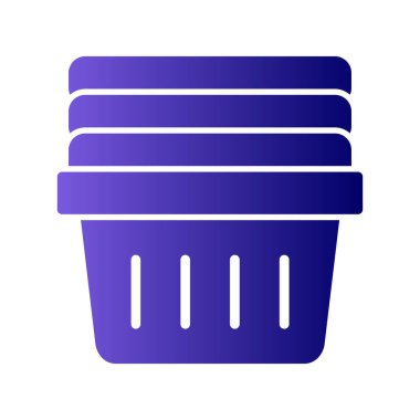 çamaşır sepeti simgesi, vektör illüstrasyonu