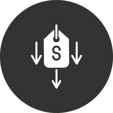 Düşük Fiyat simgesinin vektör çizimi