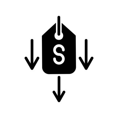 Düşük Fiyat simgesinin vektör çizimi