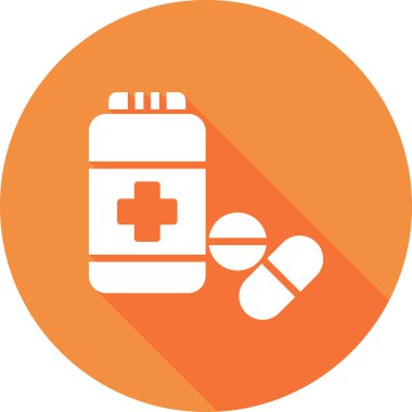 İlaç şişesi, ilaç konsepti vektör çizimi