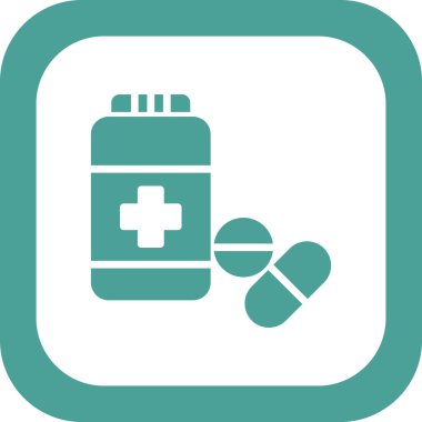 İlaç şişesi, ilaç konsepti vektör çizimi