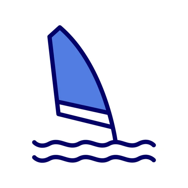 Windsurf Web Icon Simple Illustration — Stock Vector