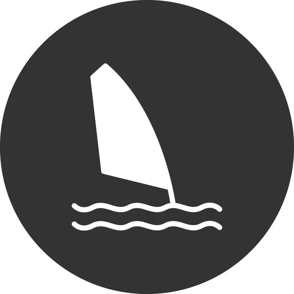 Windsurf Web Icon Simple Illustration — Stock Vector