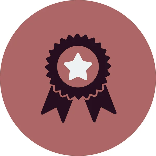 Ikona Medaile Vektorová Ilustrace — Stockový vektor