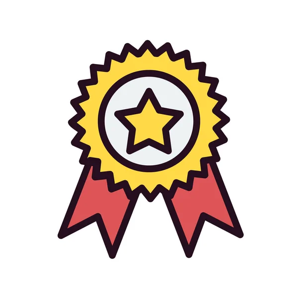 Medaille Icoon Vector Illustratie — Stockvector