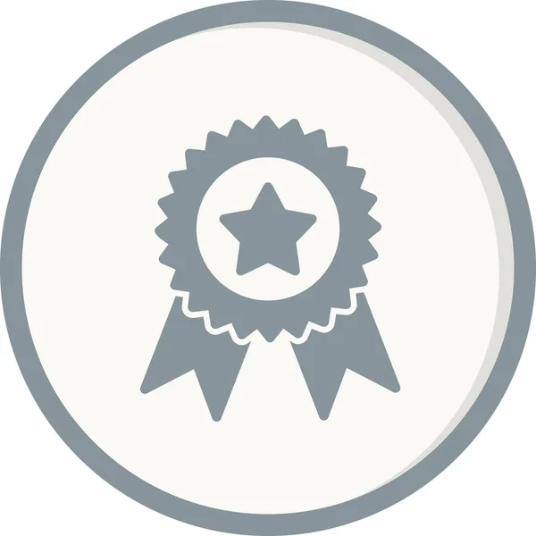 Ikona Medalu Ilustracja Wektora — Wektor stockowy