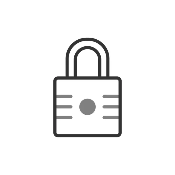 Padlock Icon Vector Illustration — Stock Vector