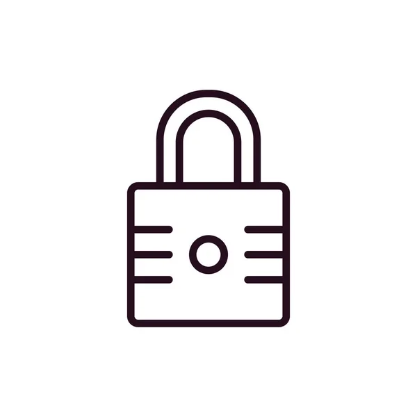 Padlock Icon Vector Illustration — Stock Vector