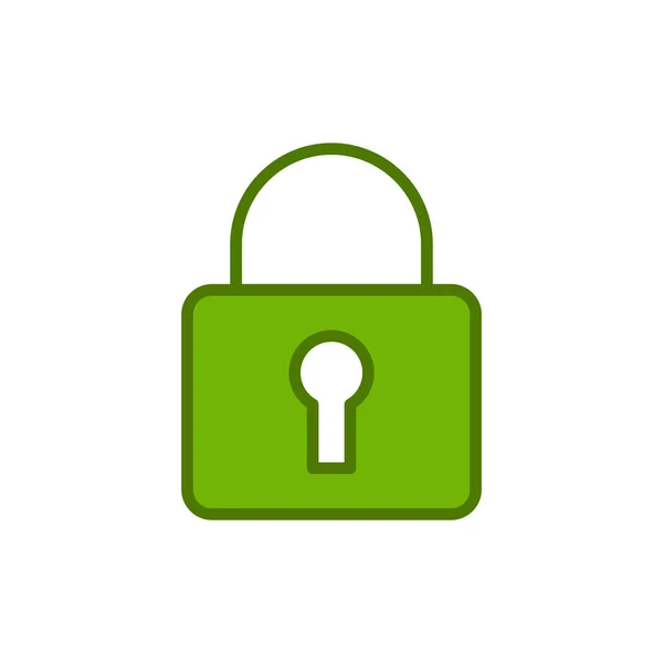 Padlock Icon Vector Illustration — Stock Vector