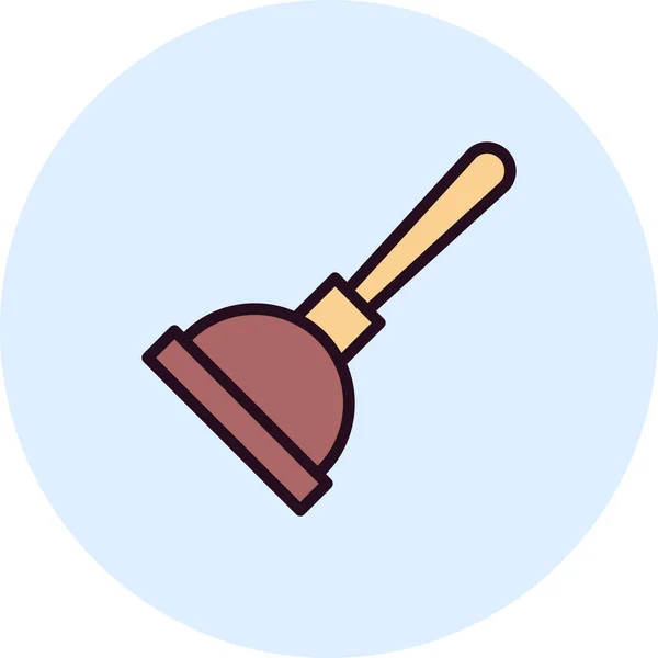 Plunger Icon Vector Illustration — Stock Vector