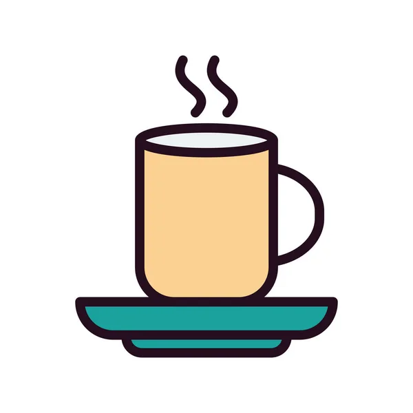 Cup Coffee Icon Vector Illustration — Vettoriale Stock