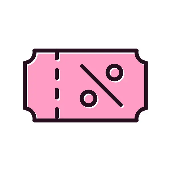 Discount Butcher Icon Vector Illustration — 스톡 벡터