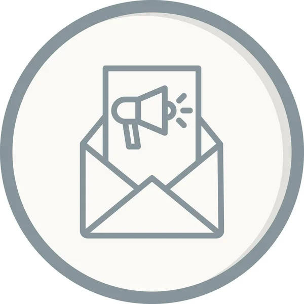 Mail Üzenet Vektor Illusztráció Tervezés — Stock Vector