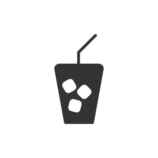 Ice Tea Icon Vector Illustration — Stok Vektör