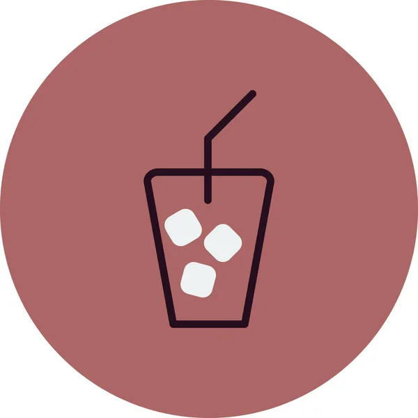 Ice Tea Icon Vector Illustration — стоковый вектор