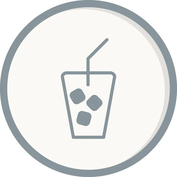 Ice Tea Icon Vector Illustration — 스톡 벡터