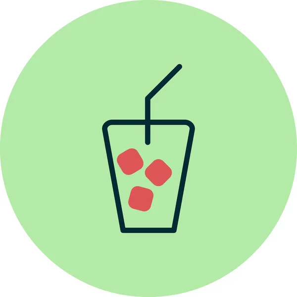 Ice Tea Icon Vector Illustration —  Vetores de Stock