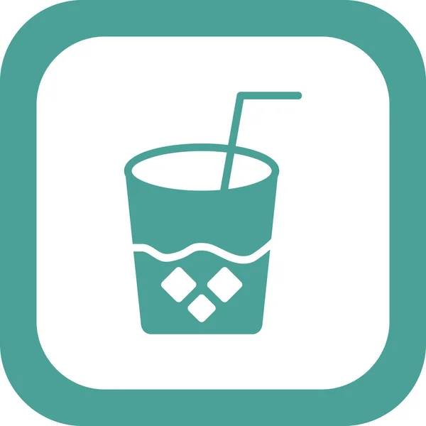 Web Vector Illustration Juice Icon — Archivo Imágenes Vectoriales