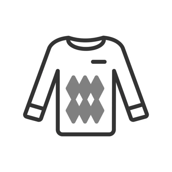 Sweatshirt Ikon Design Vektor Illustration — Stock vektor