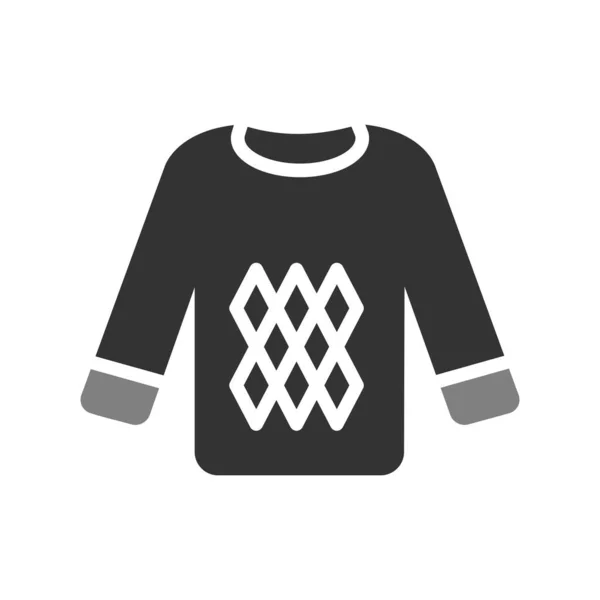 Sweatshirt Icon Design Vector Illustration — Vettoriale Stock