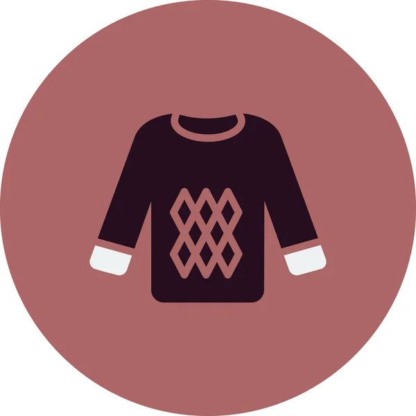 Sweatshirt Ikon Design Vektor Illustration — Stock vektor