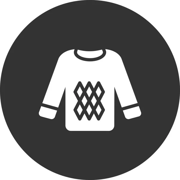 Sweatshirt Icon Design Vector Illustration — Stock Vector