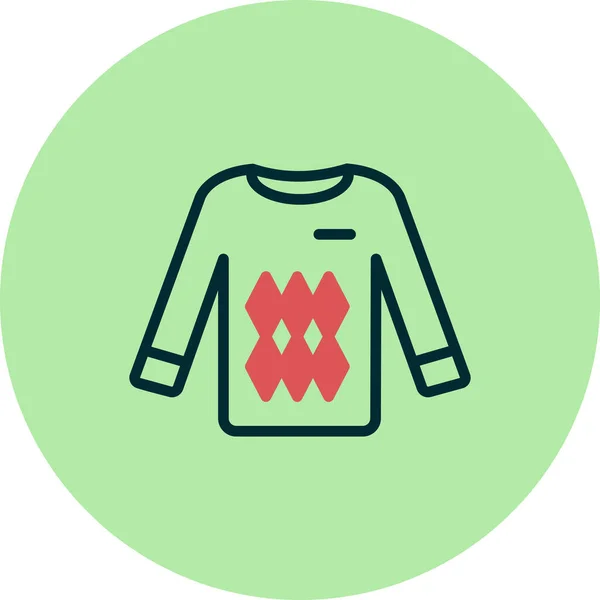 Sweatshirt Icon Design Vector Illustration — Stock Vector