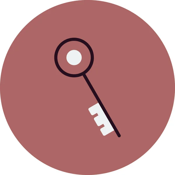 Single Key Icon Vector Illustration — 스톡 벡터