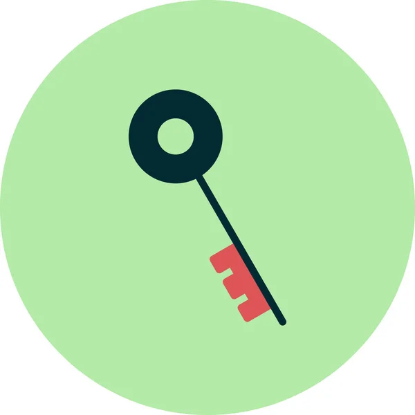 Single Key Icon Vector Illustration — Stockový vektor