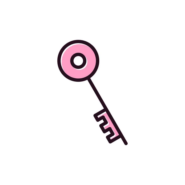 Single Key Icon Vector Illustration — 스톡 벡터