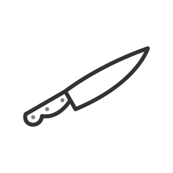 Cuchillo Icono Herramienta Vector Ilustración — Archivo Imágenes Vectoriales