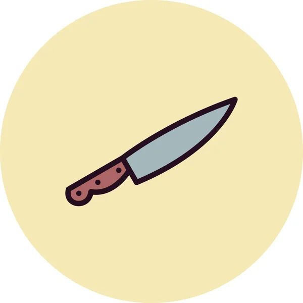Εικονίδιο Εργαλείου Μαχαίρι Διανυσματική Απεικόνιση — Διανυσματικό Αρχείο