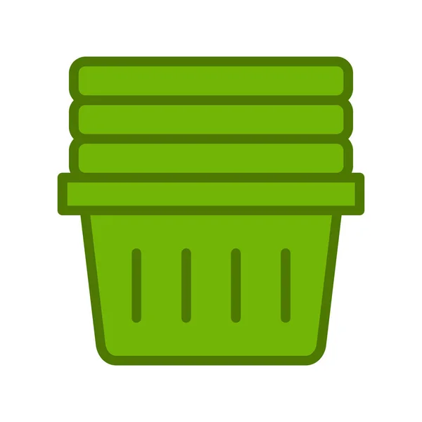 Laundry Basket Icon Vector Illustration — Διανυσματικό Αρχείο